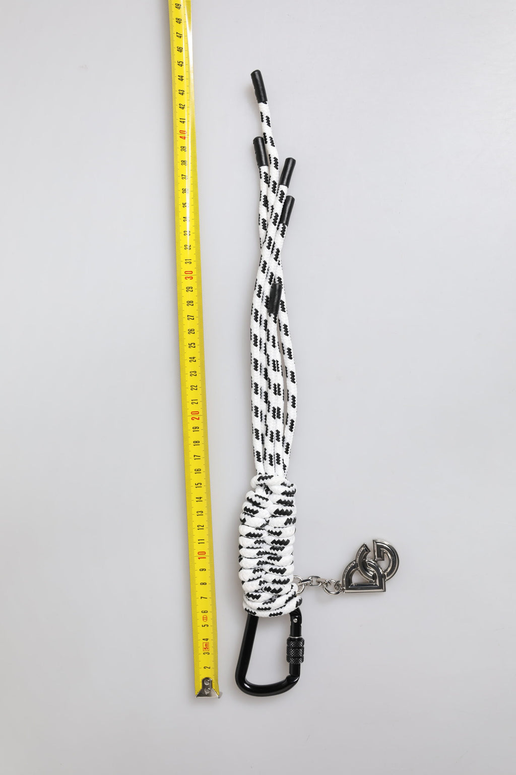 Porte-clés Dolce &amp; Gabbana en polyester avec logo DG et ruban multicolore