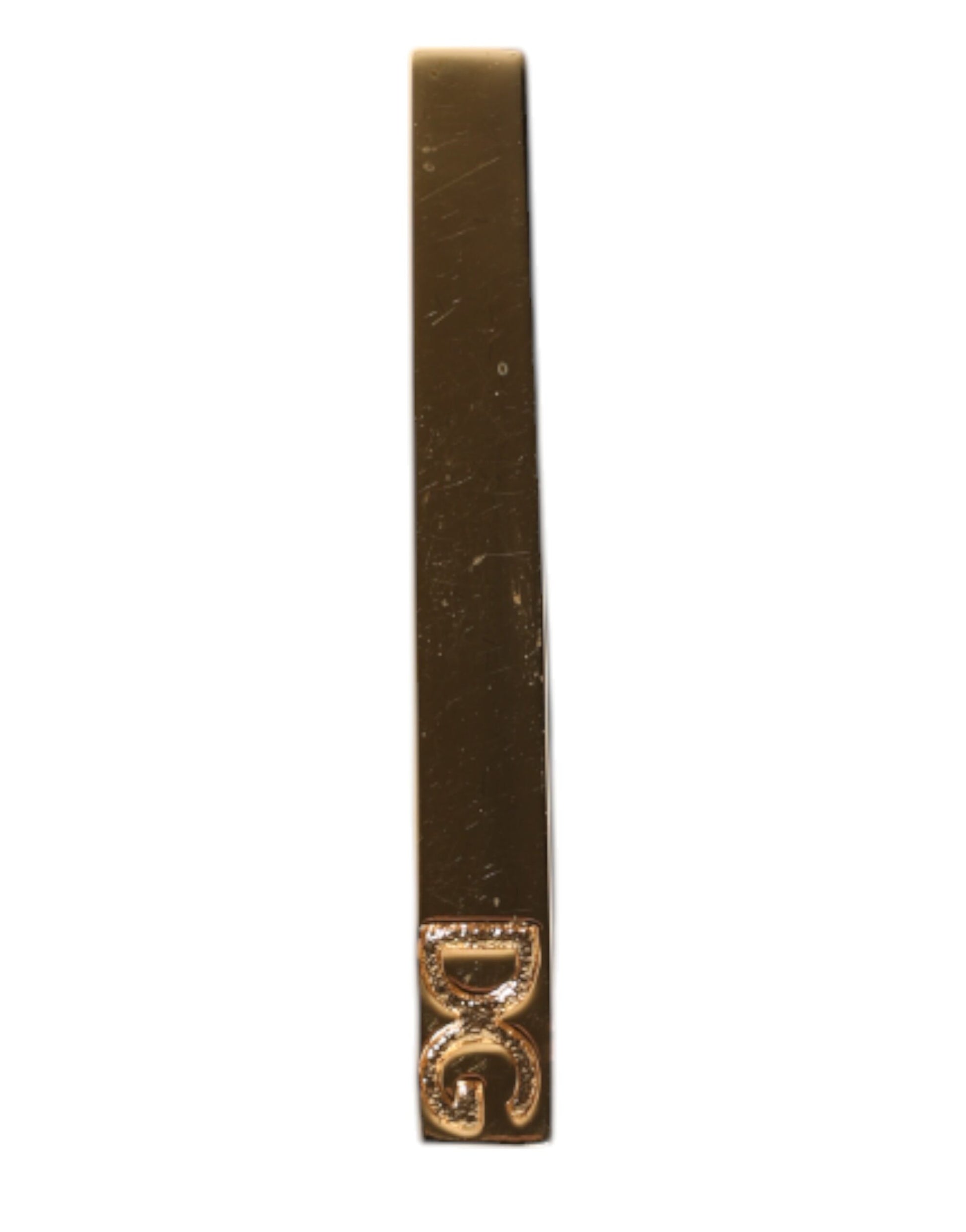 Dolce &amp; Gabbana Krawattenklammer aus goldfarbenem Messing mit Logo