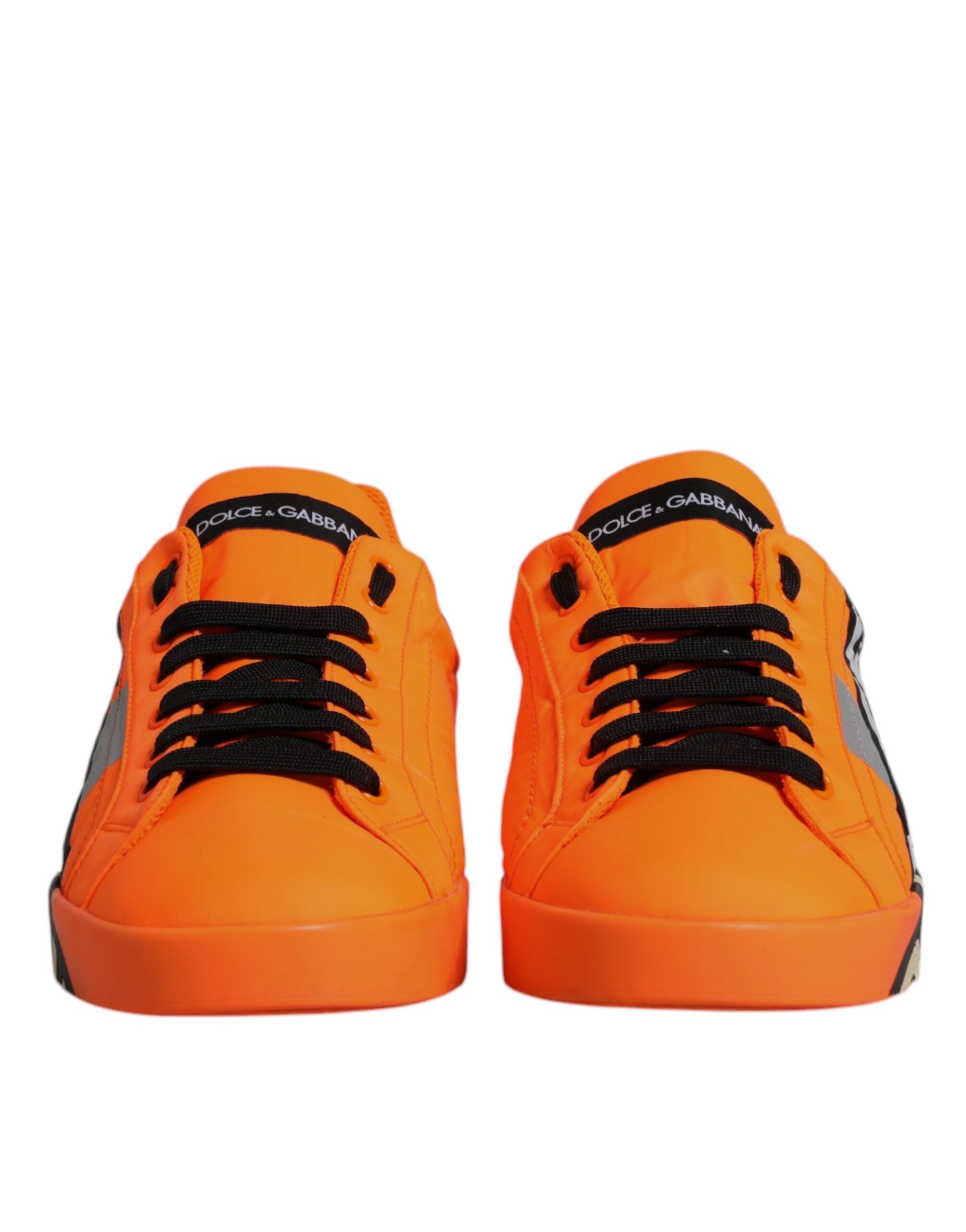 Baskets Dolce &amp; Gabbana orange Portofino à bande logo pour homme