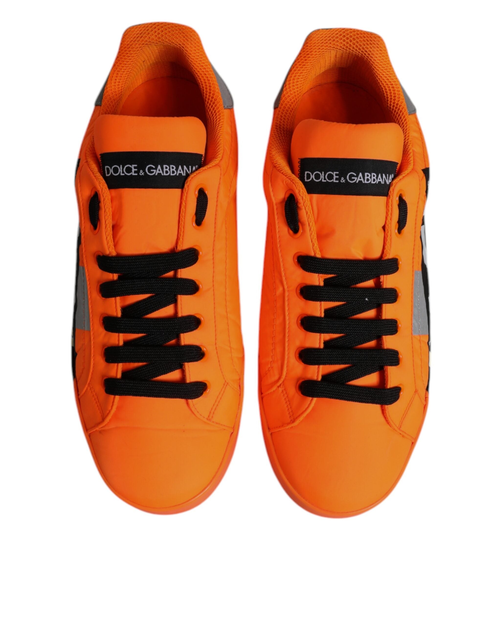 Baskets Dolce &amp; Gabbana orange Portofino à bande logo pour homme
