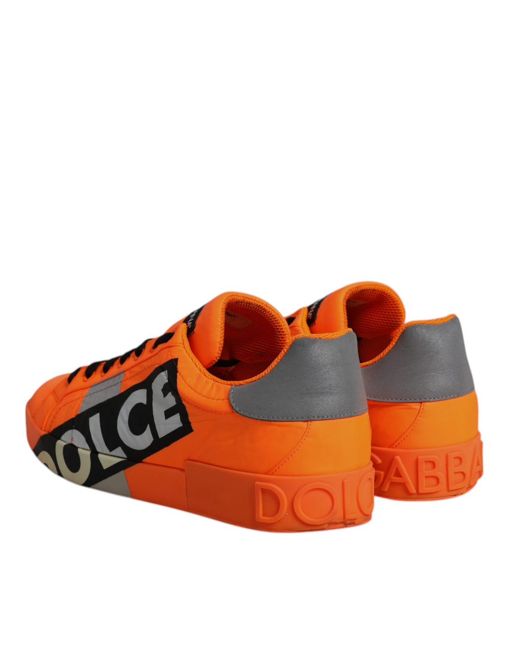 Baskets Dolce &amp; Gabbana orange Portofino à bande logo pour homme