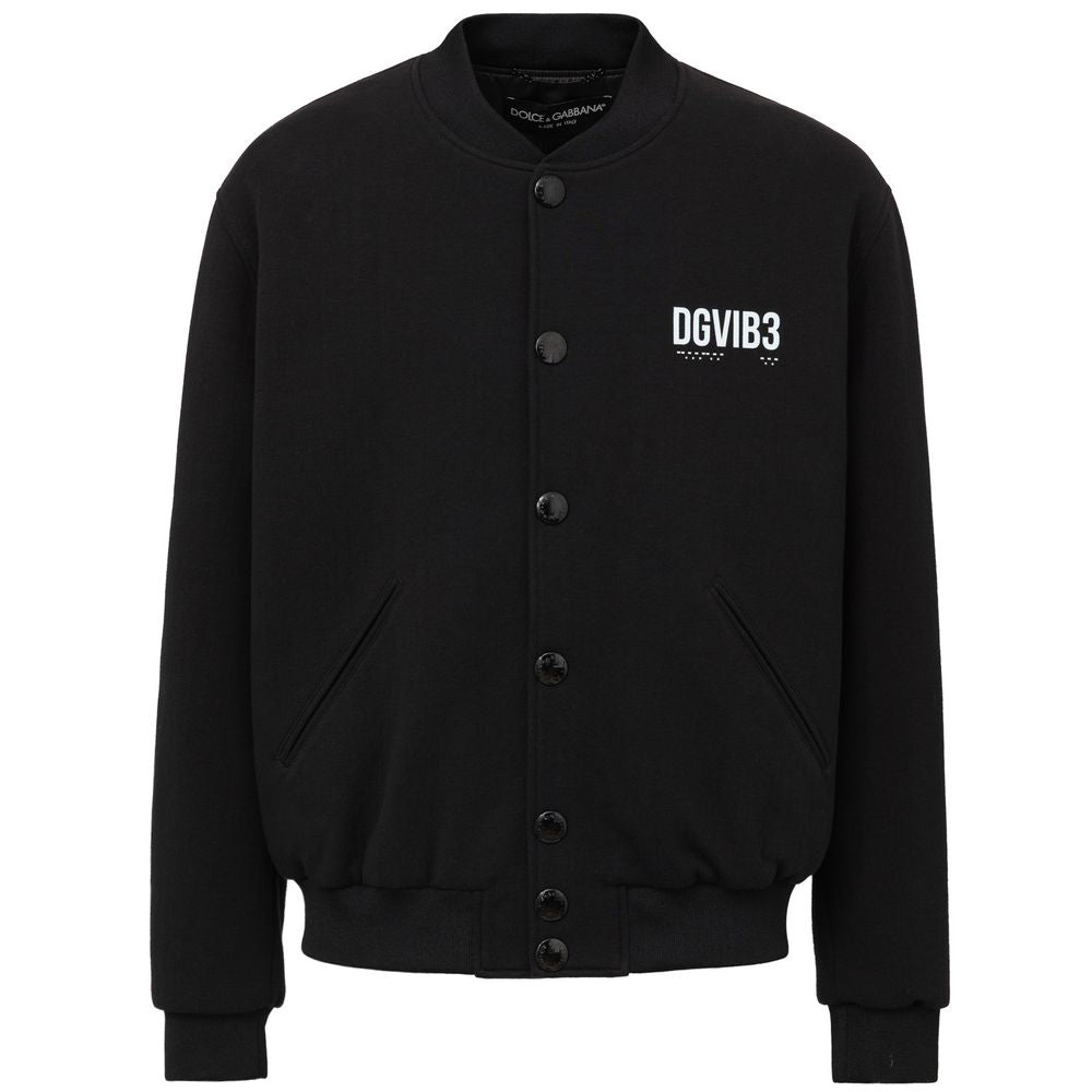 Veste en viscose noire Dolce &amp; Gabbana