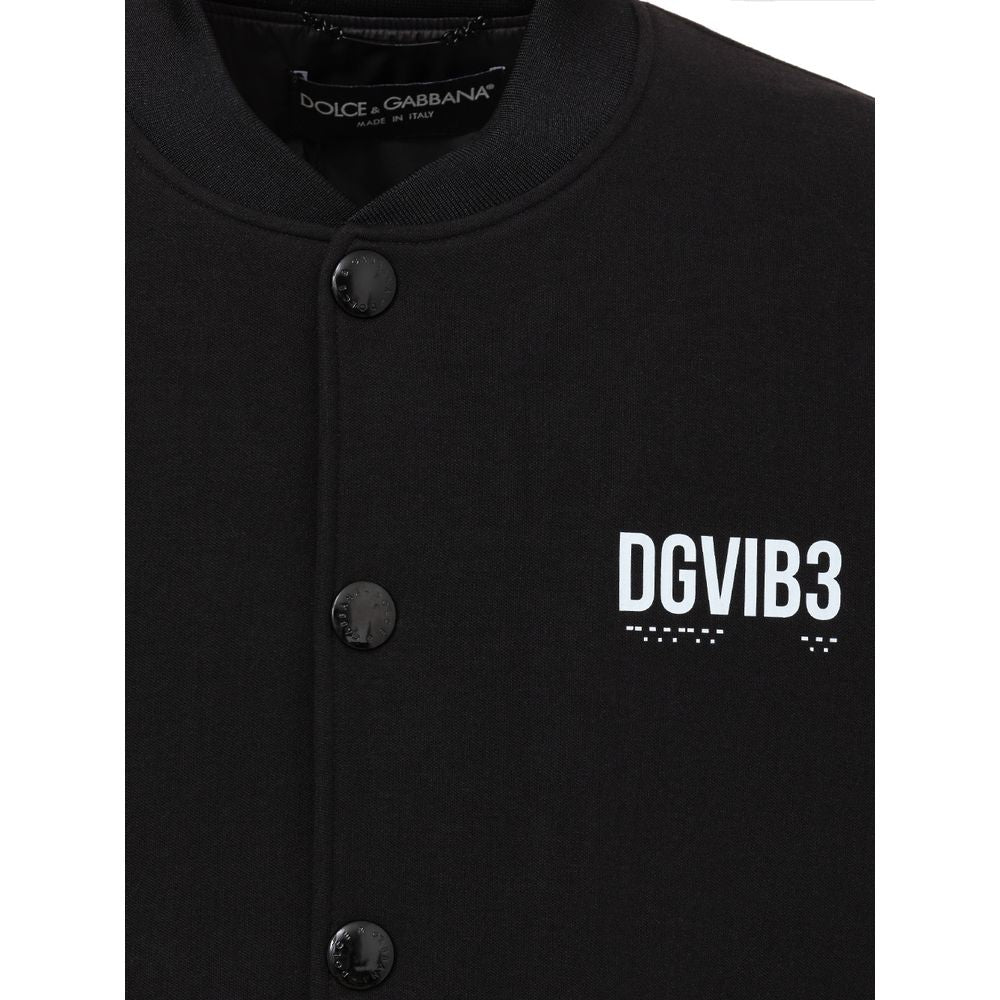 Veste en viscose noire Dolce &amp; Gabbana