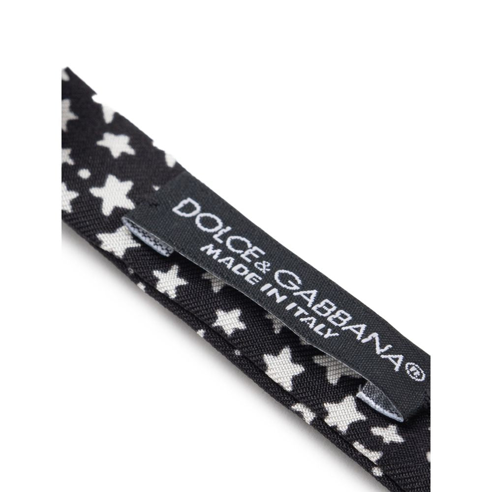 Cravates et nœud papillon en soie noire Dolce &amp; Gabbana