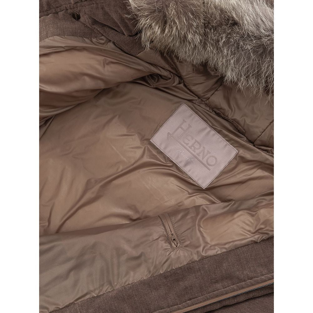 Veste en coton marron Herno