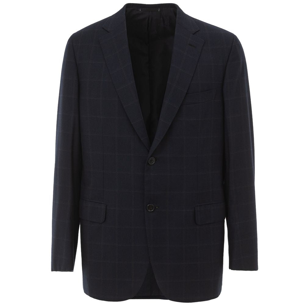 Blazer en laine bleu Brioni