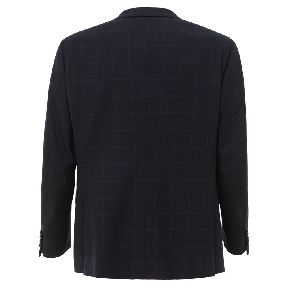 Blazer en laine bleu Brioni