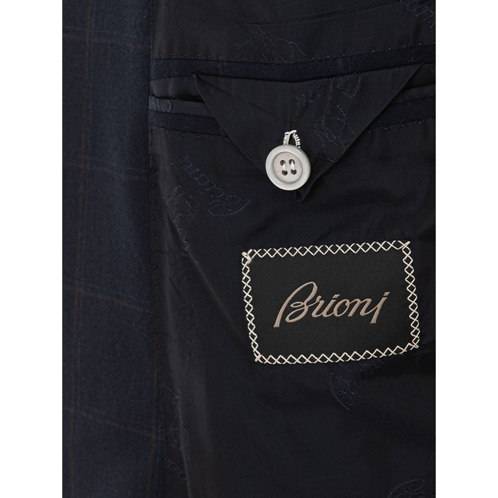 Blazer en laine bleu Brioni