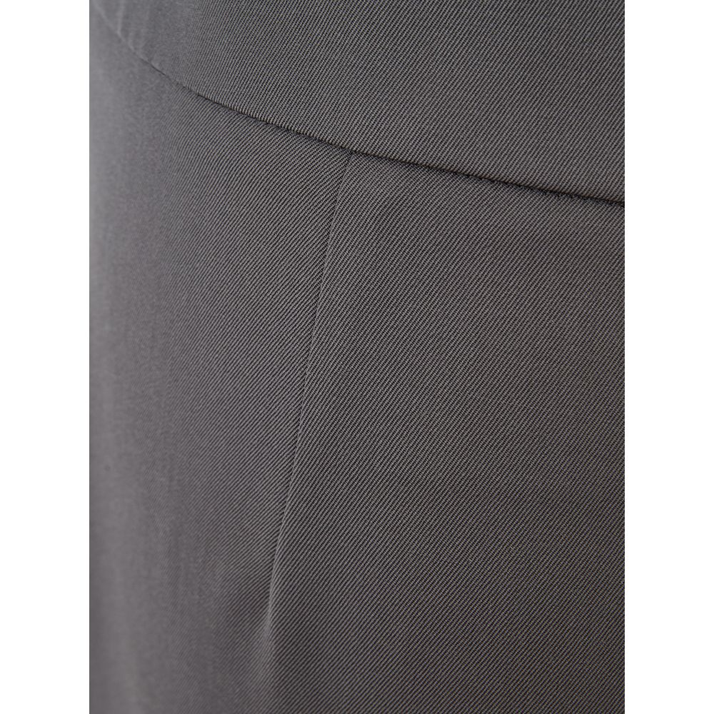 Pantalon en laine grise chic Lardini pour un style sophistiqué