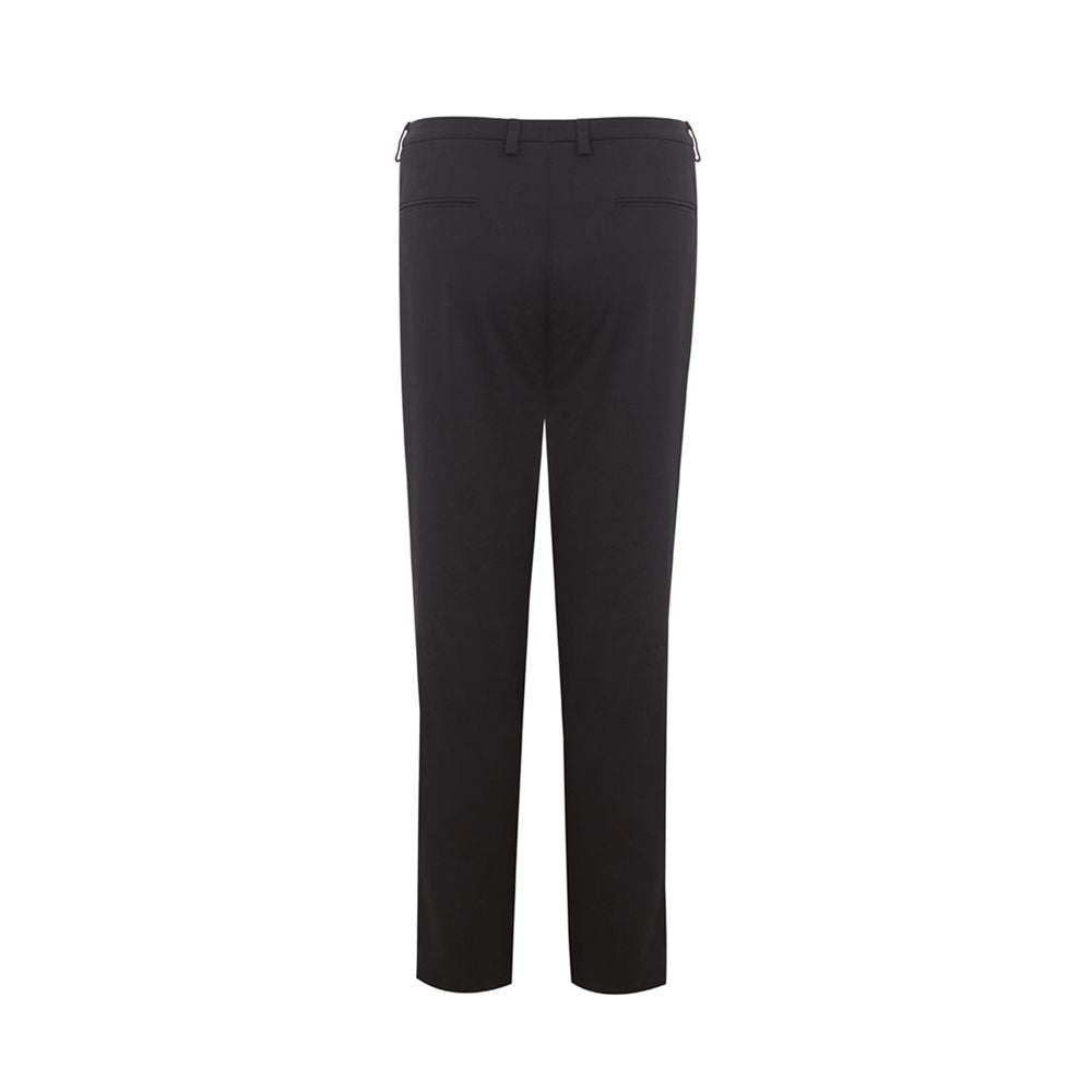 Pantalon noir en coton Lardini Italian Elegance