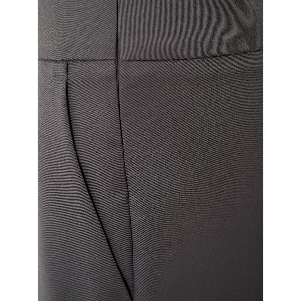 Pantalon en laine grise chic Lardini pour un style sophistiqué