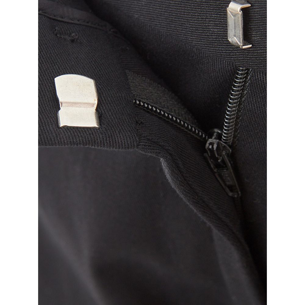 Pantalon noir en coton Lardini Italian Elegance