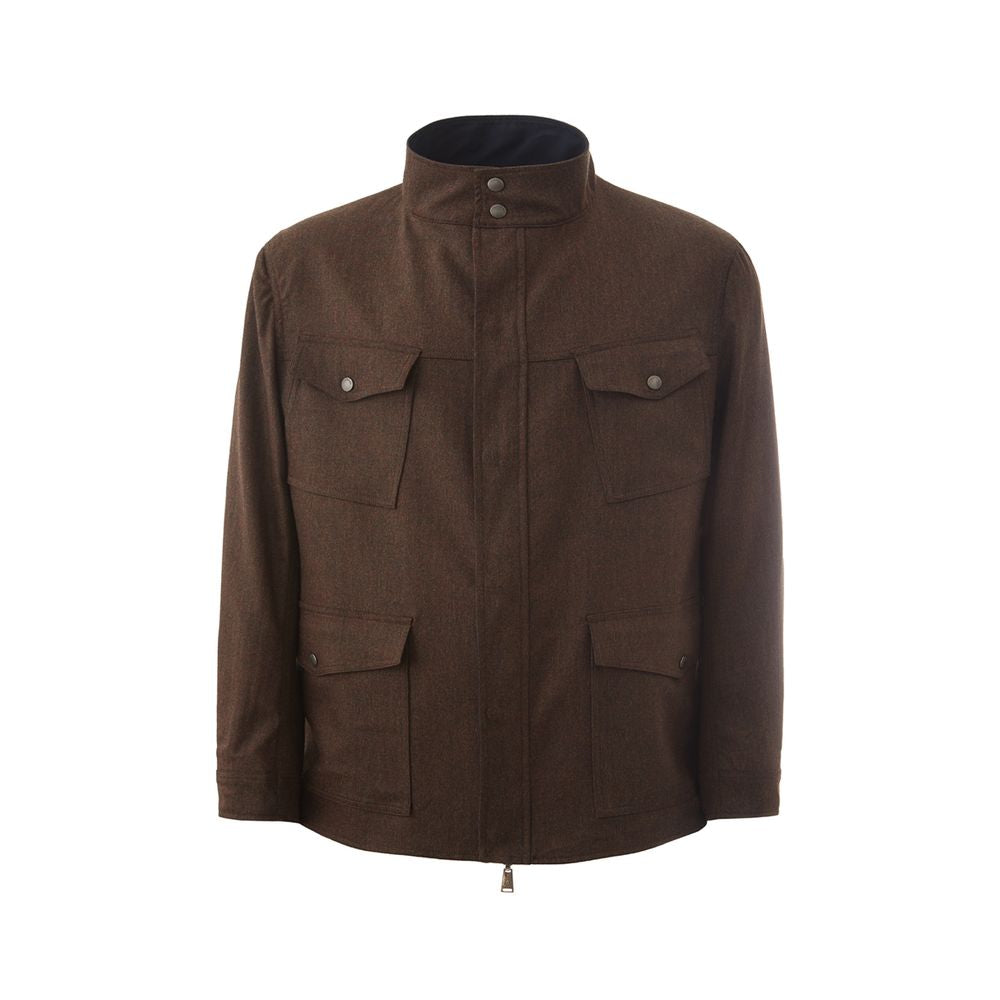 Veste élégante en laine bleue Lardini pour homme