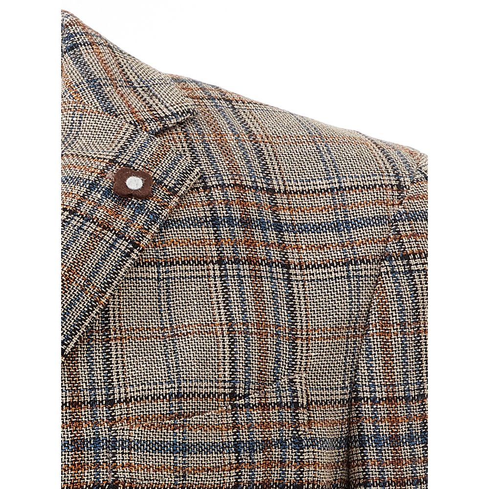 Lardini Veste élégante en lin multicolore
