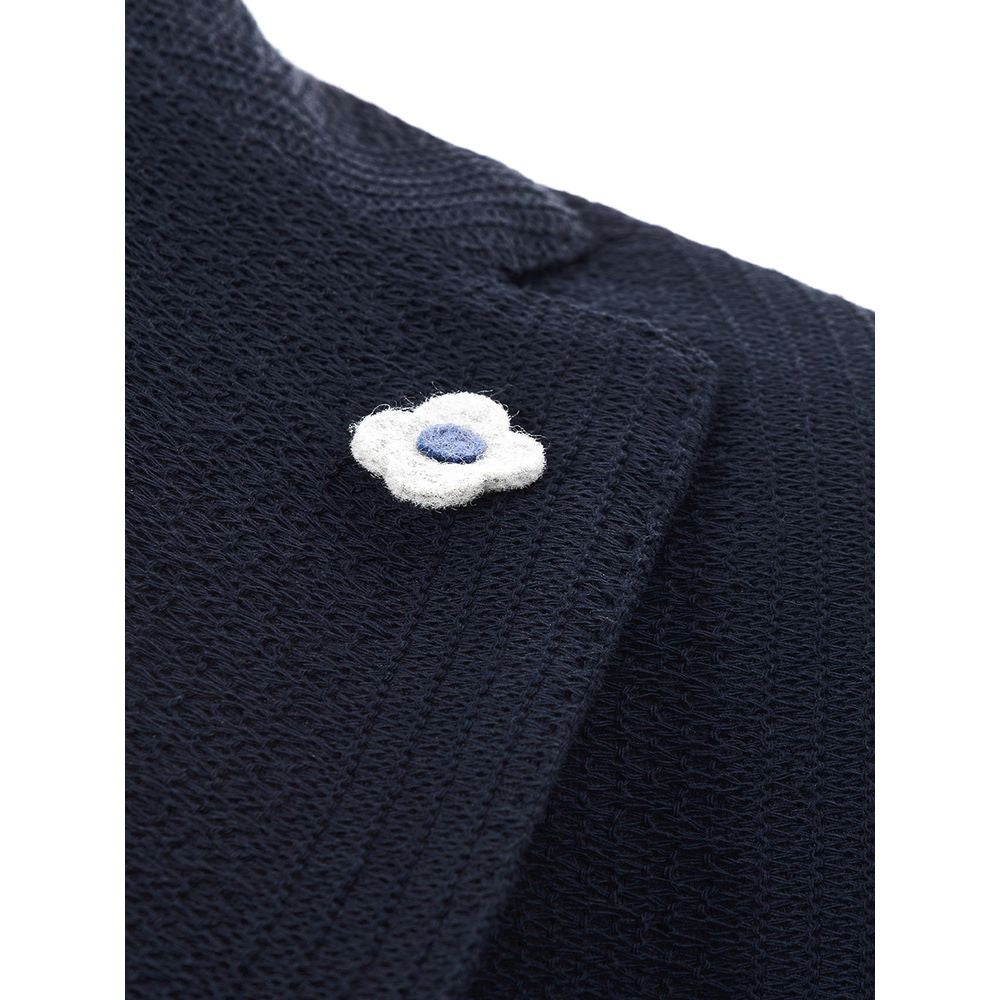 Veste en coton bleu Lardini