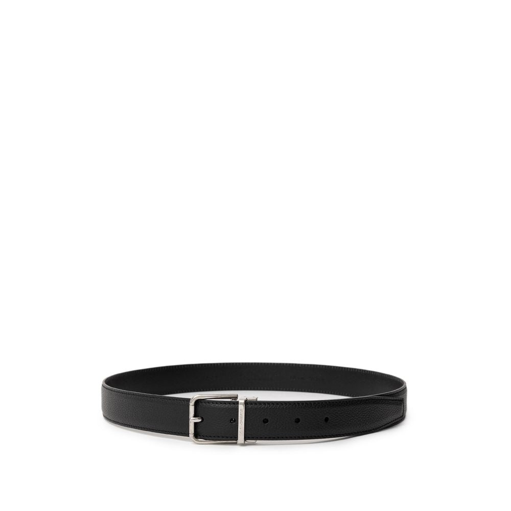 Ceinture en cuir noir Dolce &amp; Gabbana