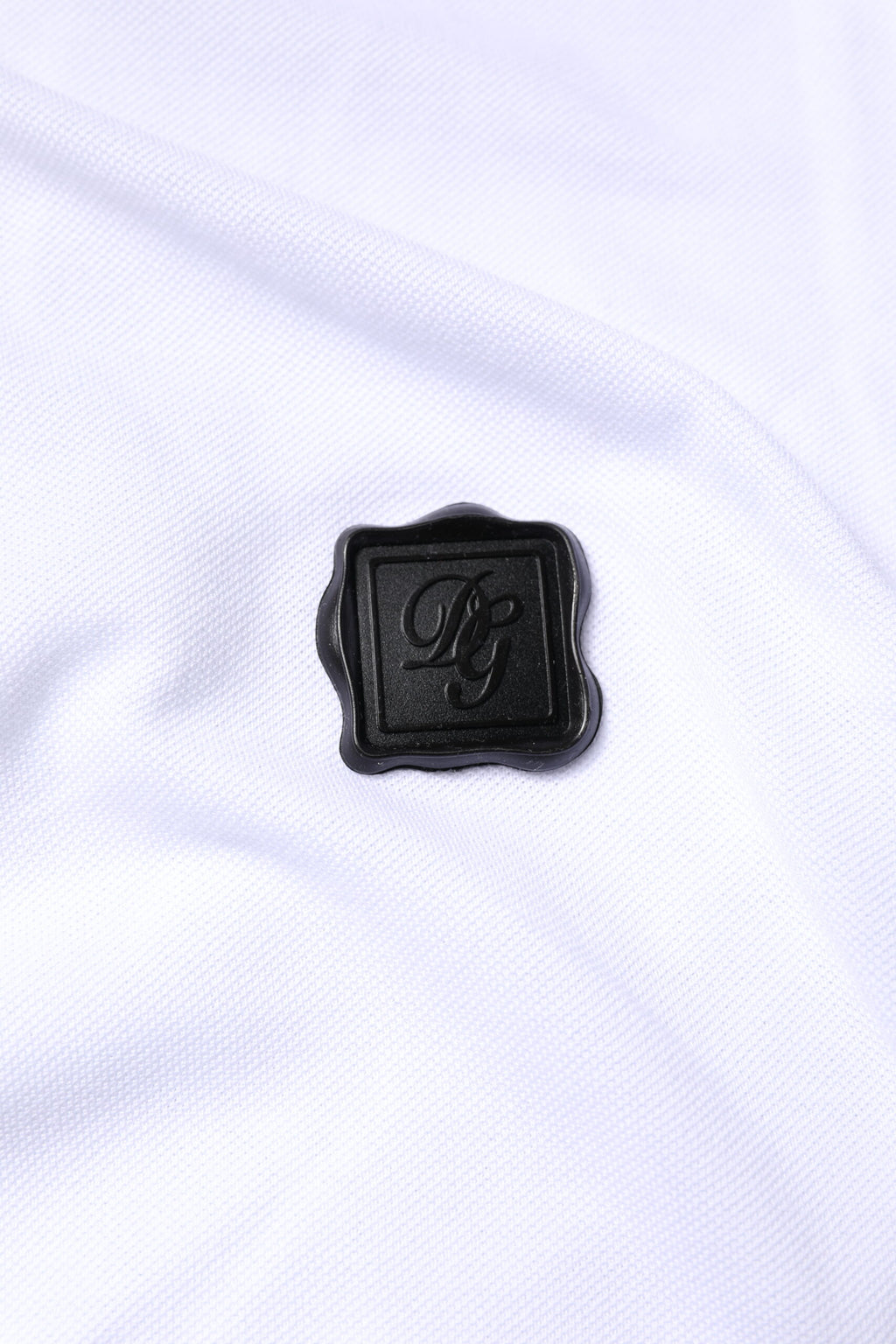 Dolce & Gabbana White Cotton Logo Collared Polo T-shirt