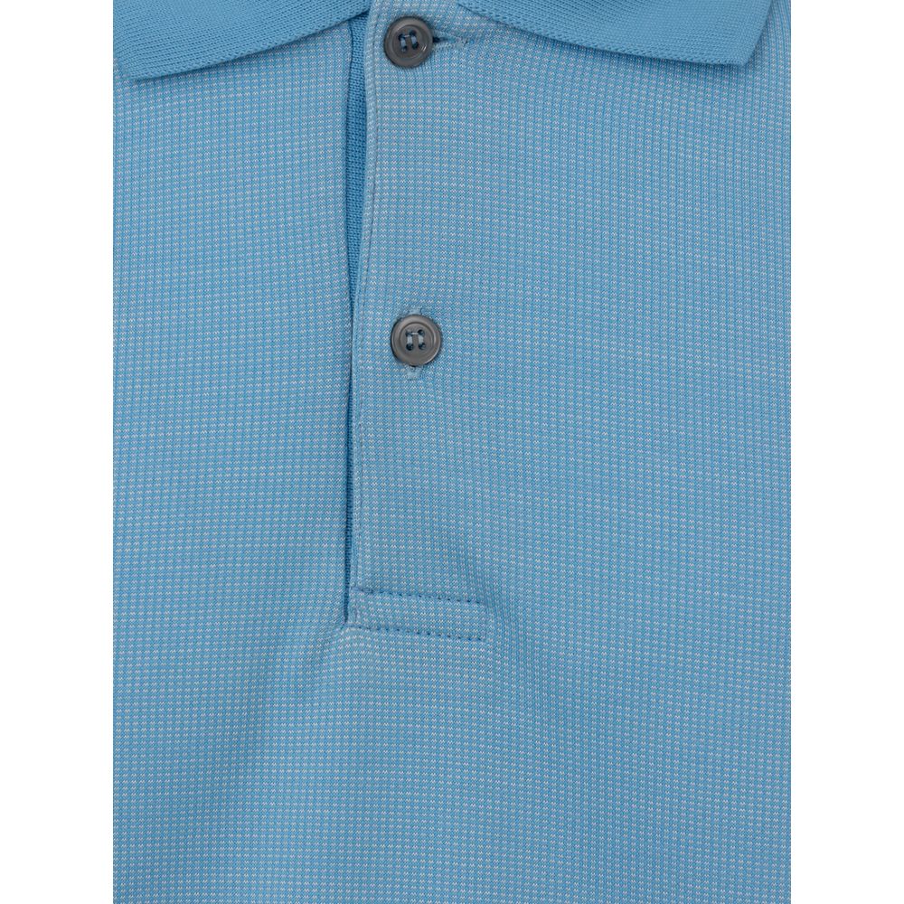 Polo Dunhill en coton bleu