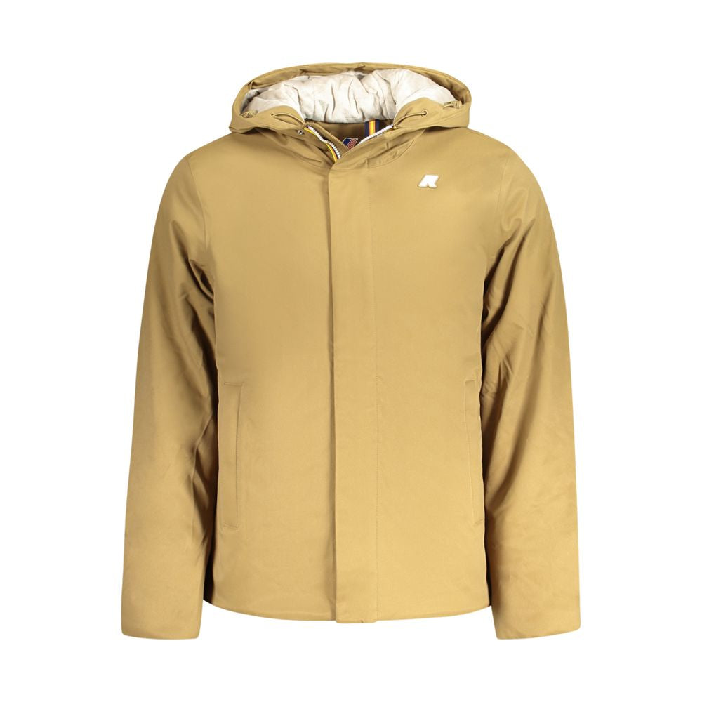 K-WAY Braune Polyester-Herrenjacke