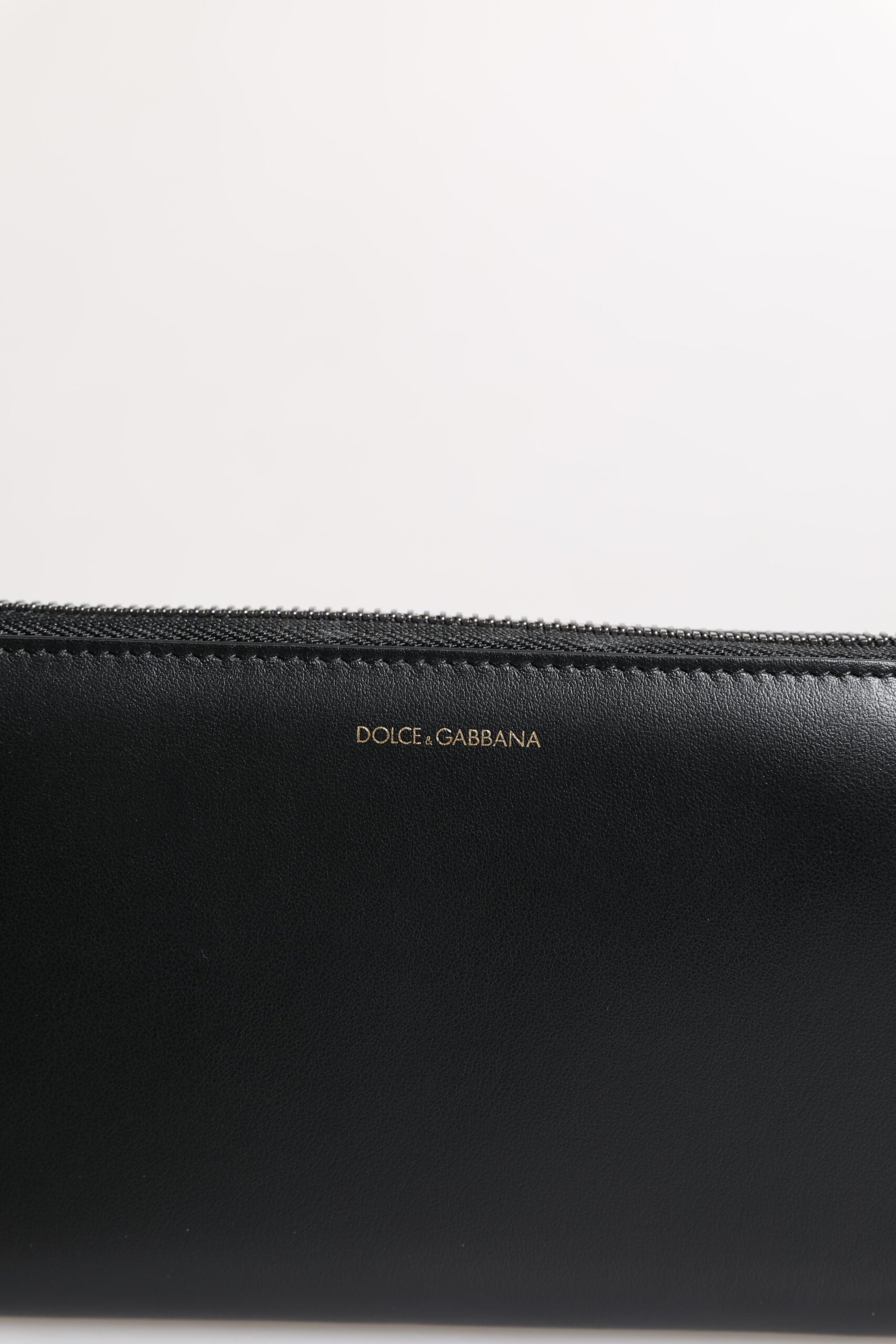 Portefeuille continental Dolce &amp; Gabbana en cuir exotique noir et bleu gaufré