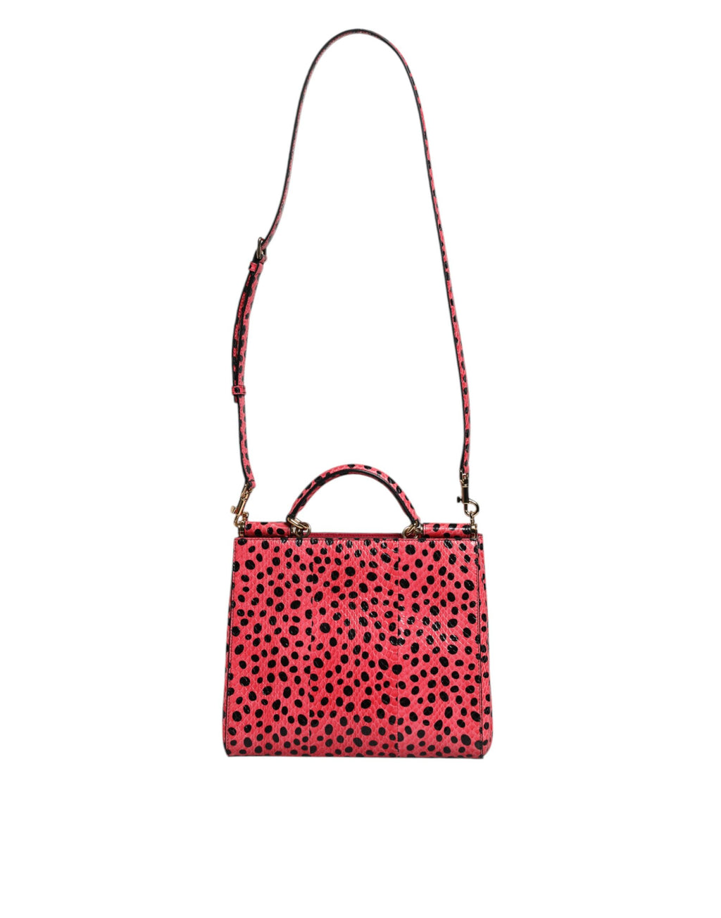 Sac fourre-tout à bandoulière en cuir exotique rose Dolce &amp; Gabbana