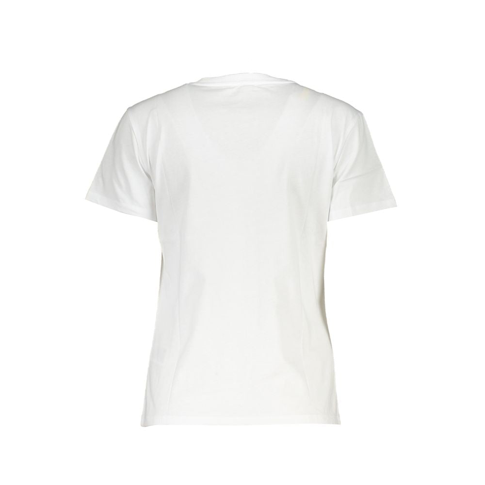 T-shirt élégant à manches courtes et col rond avec logo Patrizia Pepe