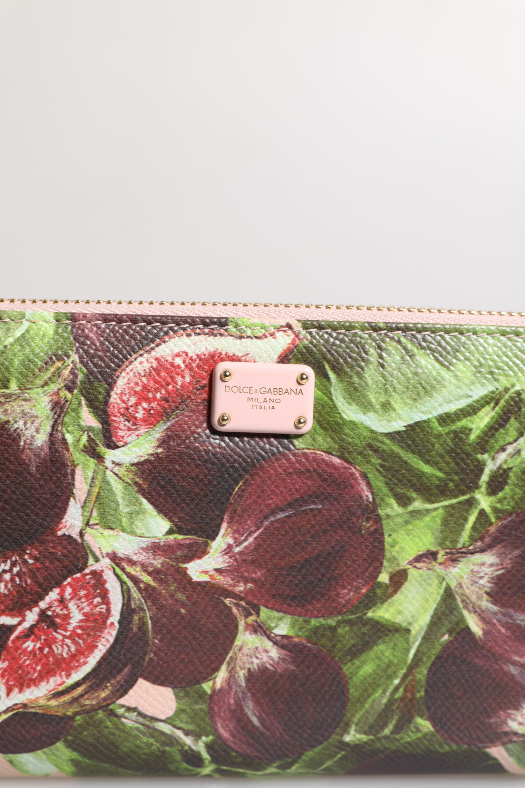 Portefeuille continental zippé en cuir Dauphine multicolore Dolce &amp; Gabbana