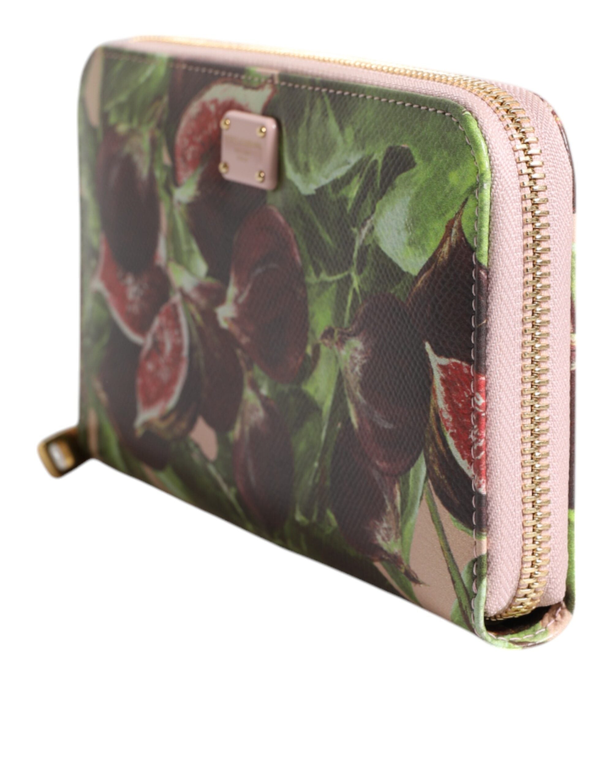 Portefeuille continental zippé en cuir Dauphine multicolore Dolce &amp; Gabbana