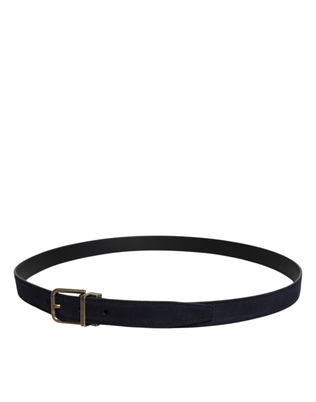 Ceinture classique Dolce &amp; Gabbana en cuir de chèvre noir avec boucle en métal