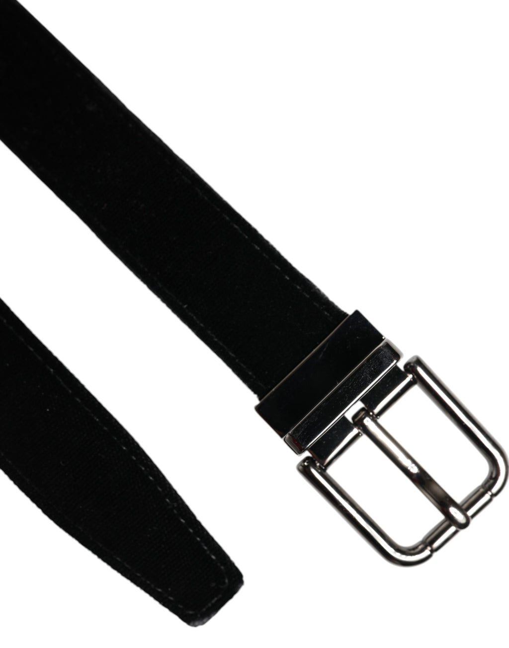 Ceinture classique en cuir noir avec boucle en métal Dolce &amp; Gabbana