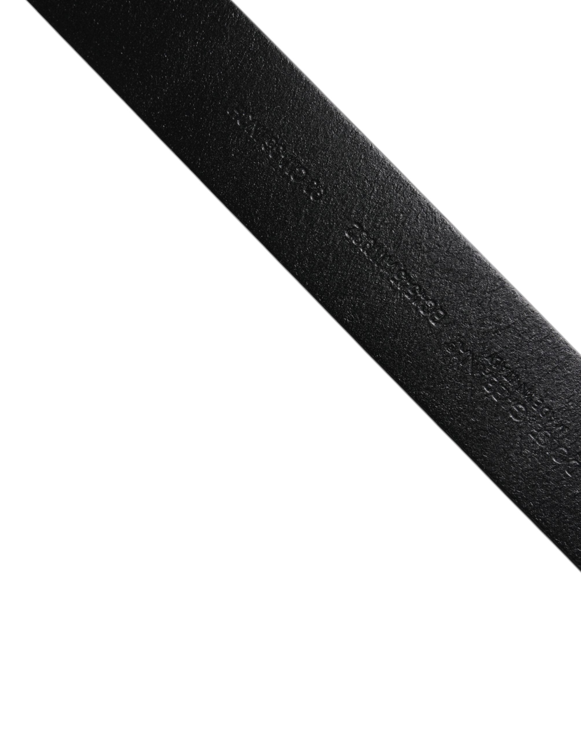Ceinture classique à boucle métallique en cuir de veau marron Dolce &amp; Gabbana