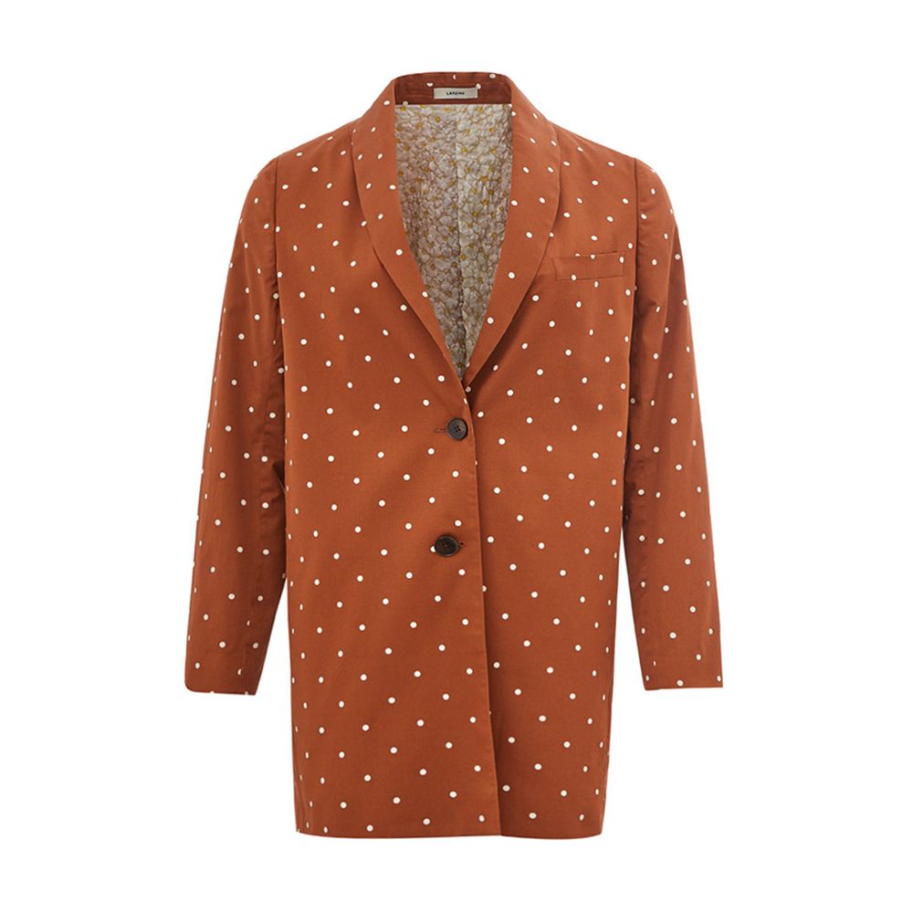 Veste en coton marron chic Lardini pour la femme moderne