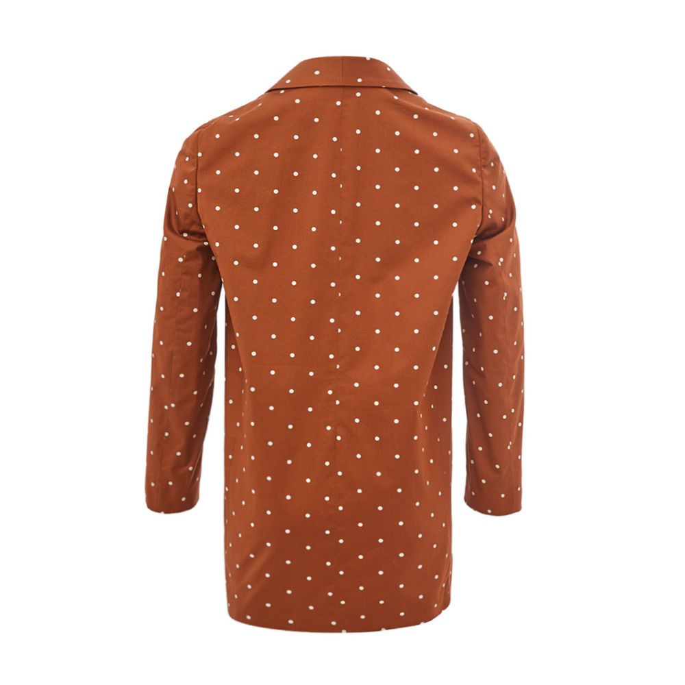 Veste en coton marron chic Lardini pour la femme moderne