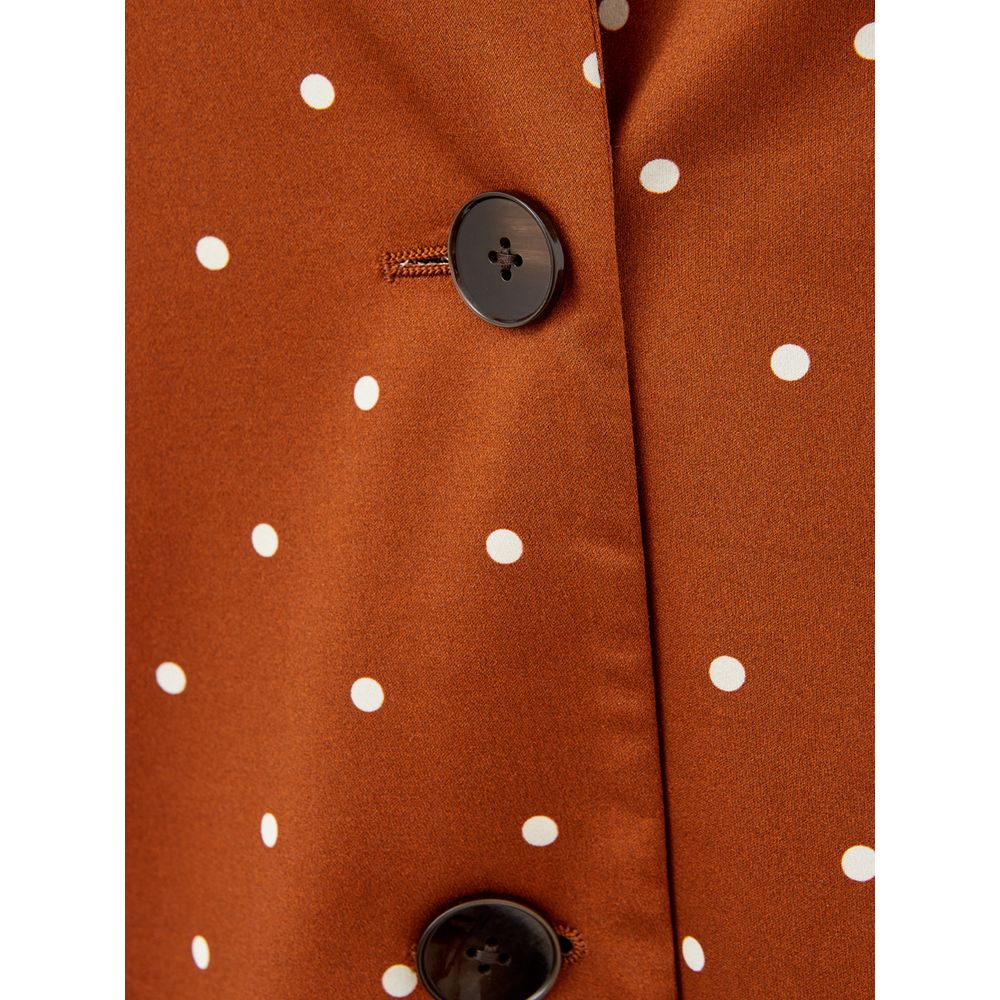 Veste en coton marron chic Lardini pour la femme moderne