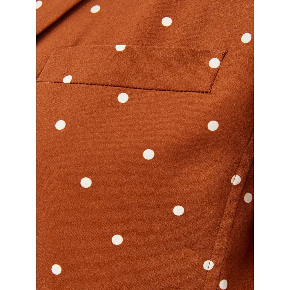 Veste en coton marron chic Lardini pour la femme moderne