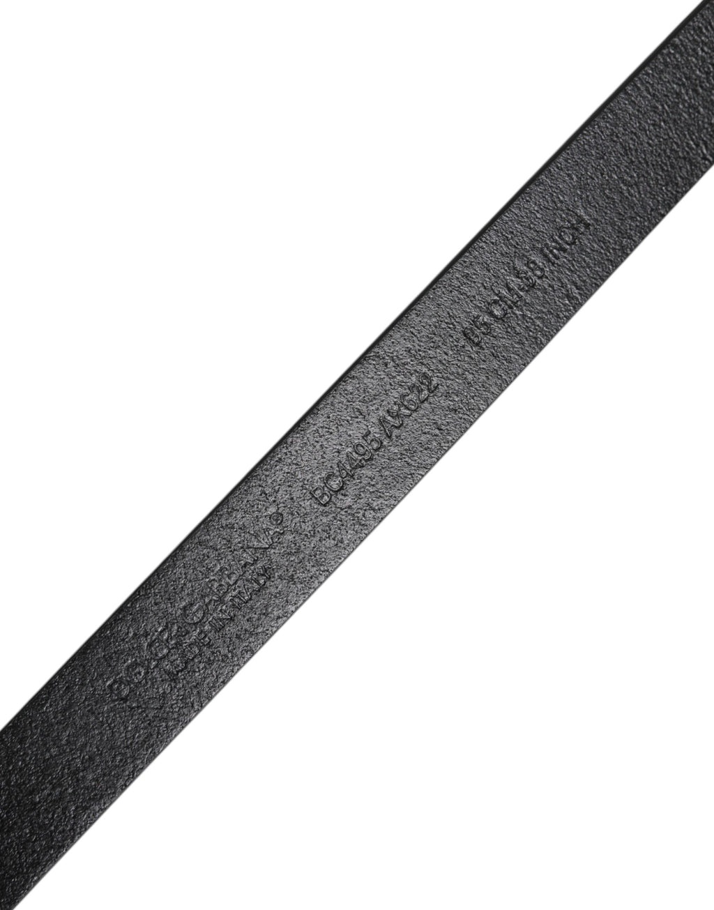 Ceinture classique en cuir de veau noir Dolce &amp; Gabbana avec boucle en métal et logo
