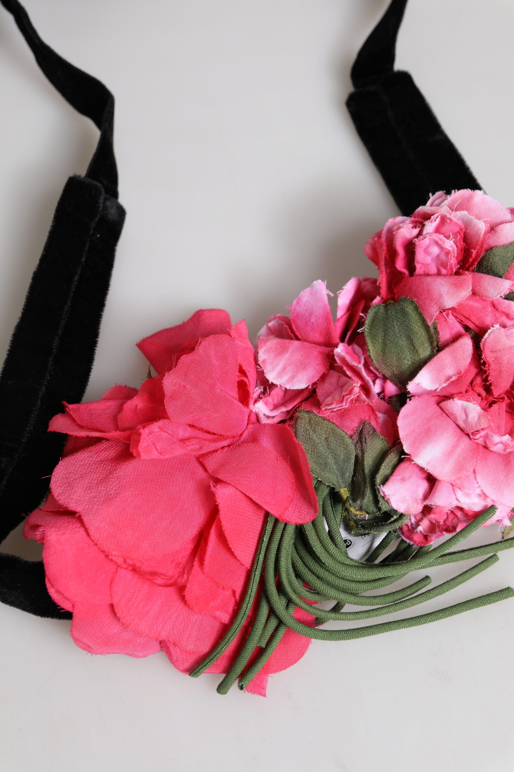Dolce &amp; Gabbana – Mehrfarbiger Bindegürtel mit Blumenapplikation