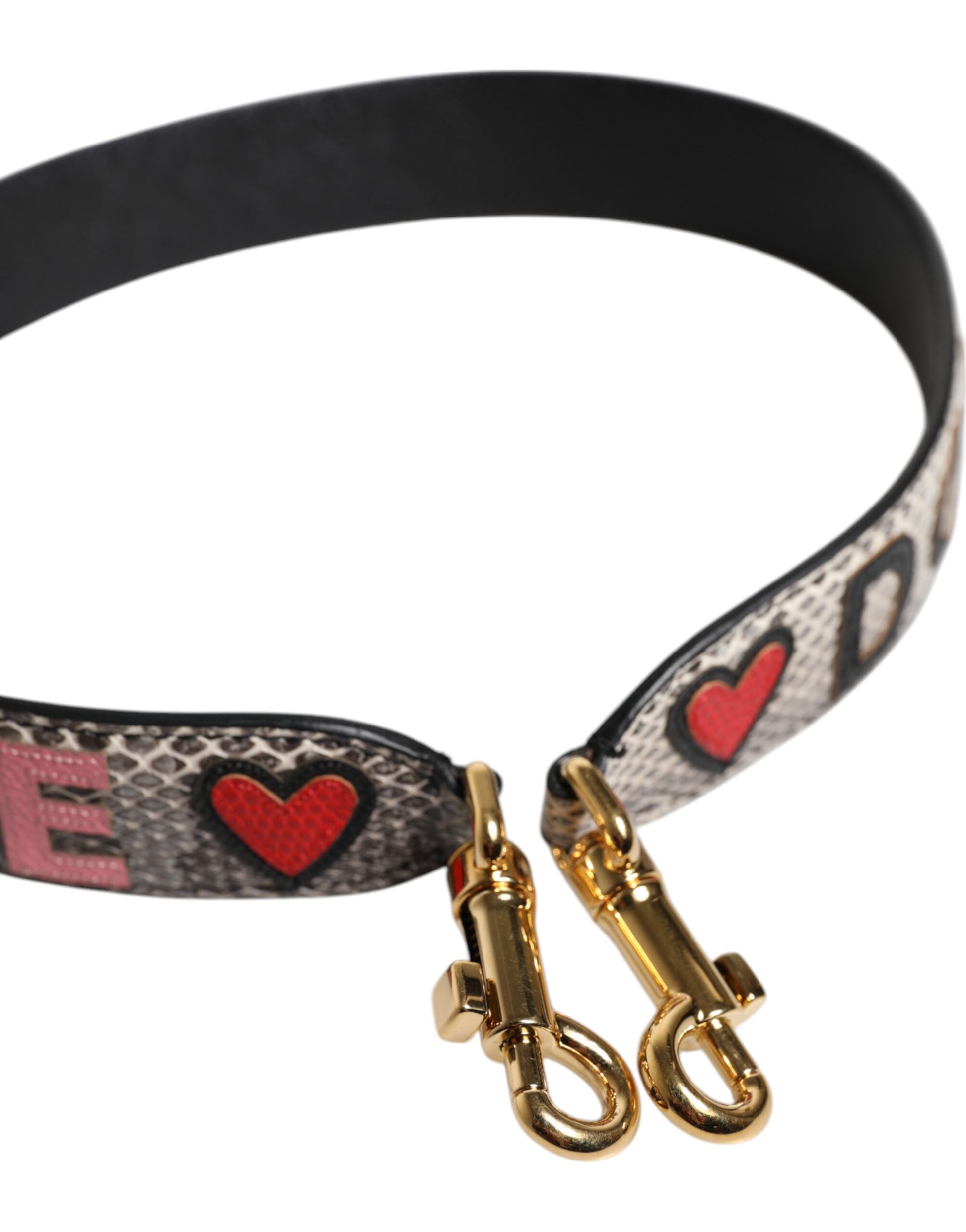 Dolce &amp; Gabbana Mehrfarbiger Schultergurt für die DG AMORE-Patch-Tasche