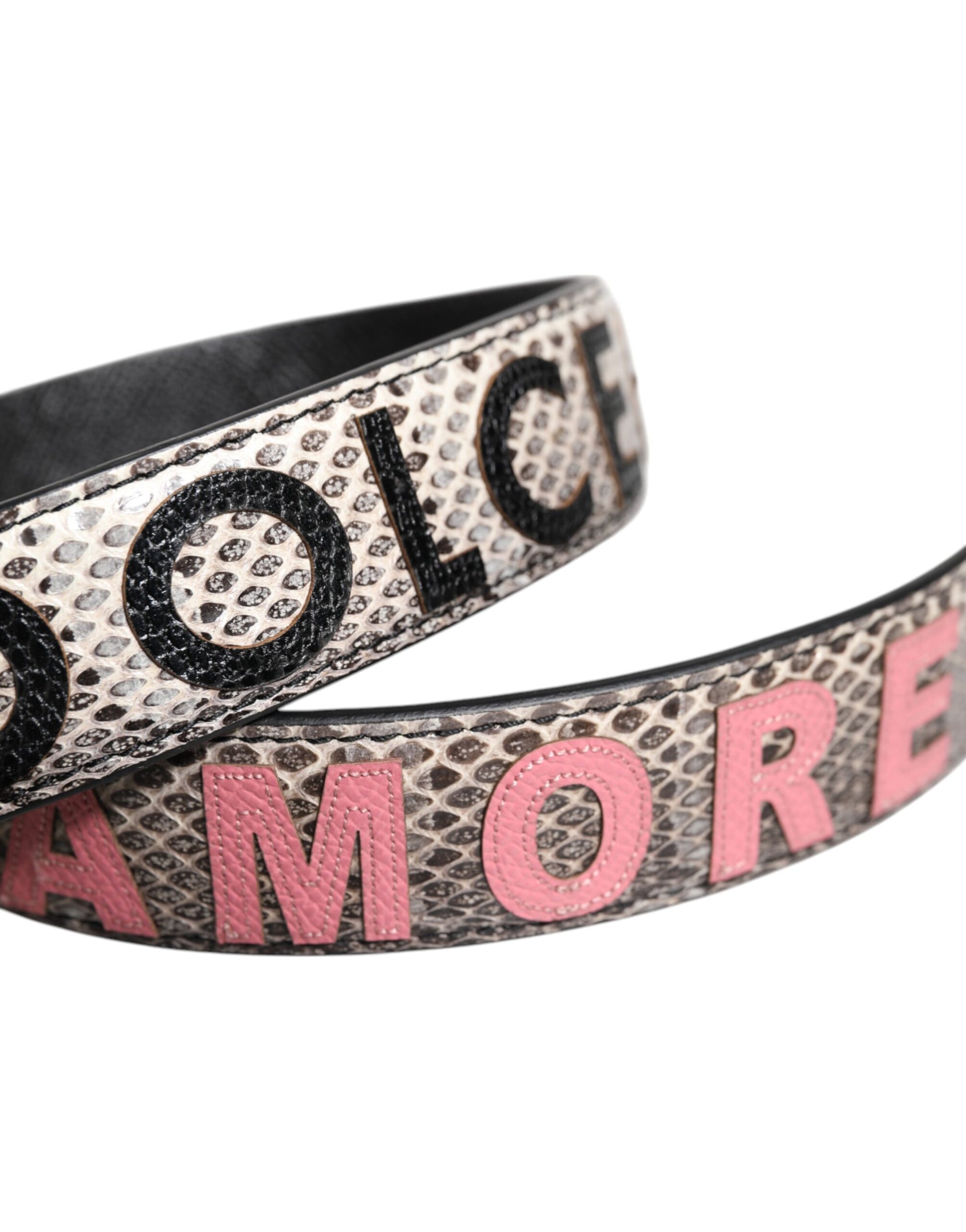 Dolce &amp; Gabbana Mehrfarbiger Schultergurt für die DG AMORE-Patch-Tasche