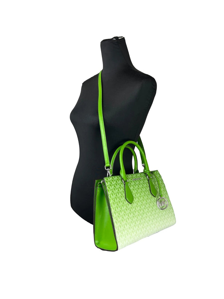 Michael Kors Sheila Medium Crossbody Satchel Handtasche Tasche Dschungelgrün