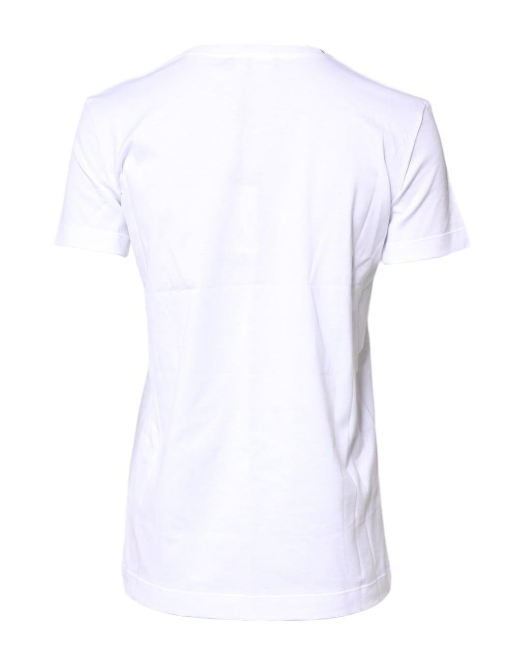 Dolce &amp; Gabbana – Weißes T-Shirt aus Baumwolle mit Rundhalsausschnitt und kurzen Ärmeln