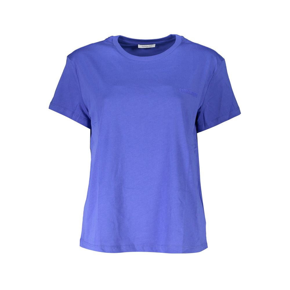 T-shirt ras du cou chic en coton bio avec logo Patrizia Pepe