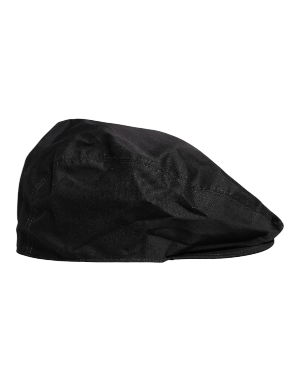 Dolce &amp; Gabbana Chapeau Newsboy Capello Cabbie en coton noir