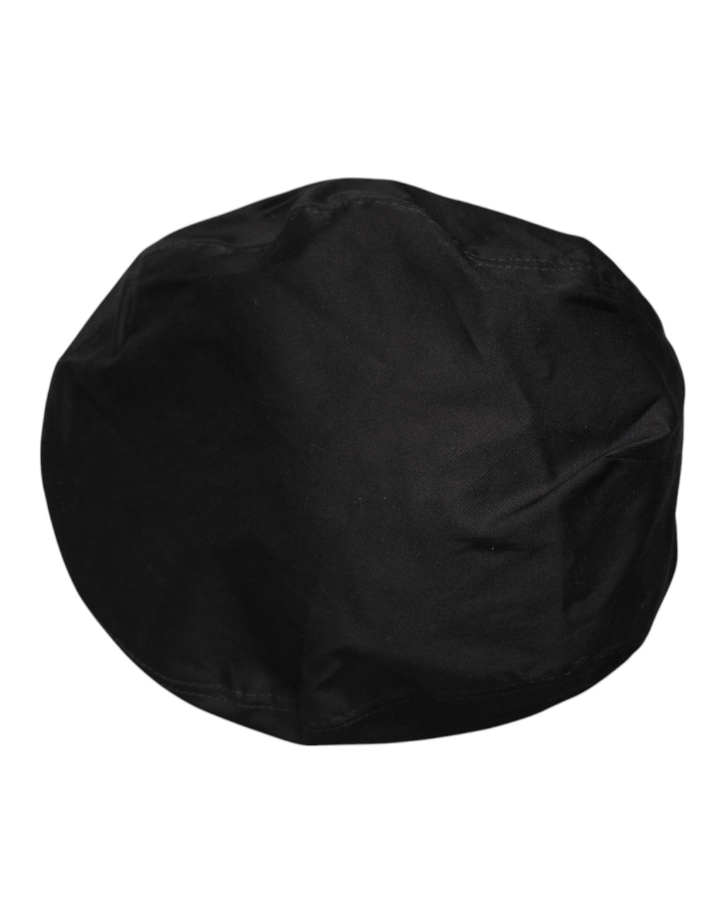 Dolce &amp; Gabbana Chapeau Newsboy Capello Cabbie en coton noir