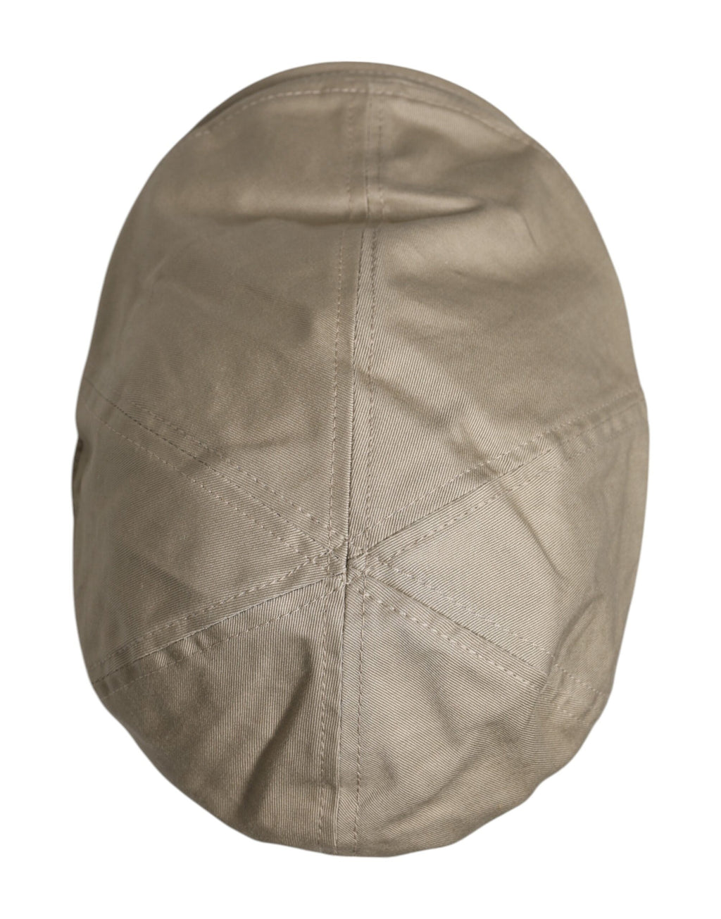 Dolce &amp; Gabbana Beige Baumwoll-Newsboy-Capello-Cabbie-Mütze