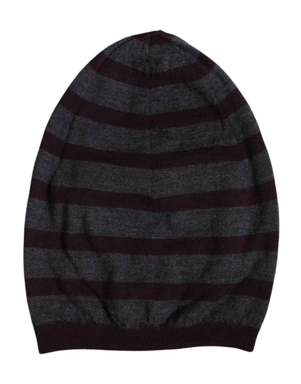 Bonnet d'hiver en laine tricotée à rayures grises Dolce &amp; Gabbana