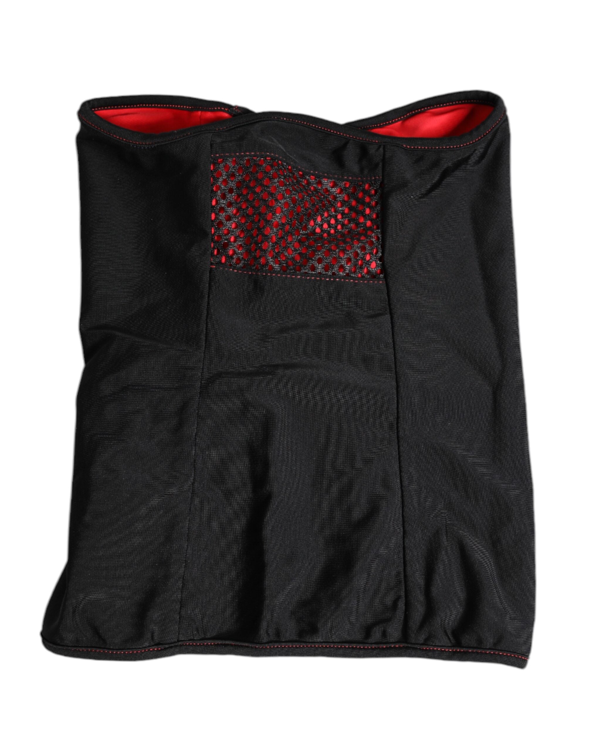 Cagoule cache-cou en nylon noir Dolce &amp; Gabbana