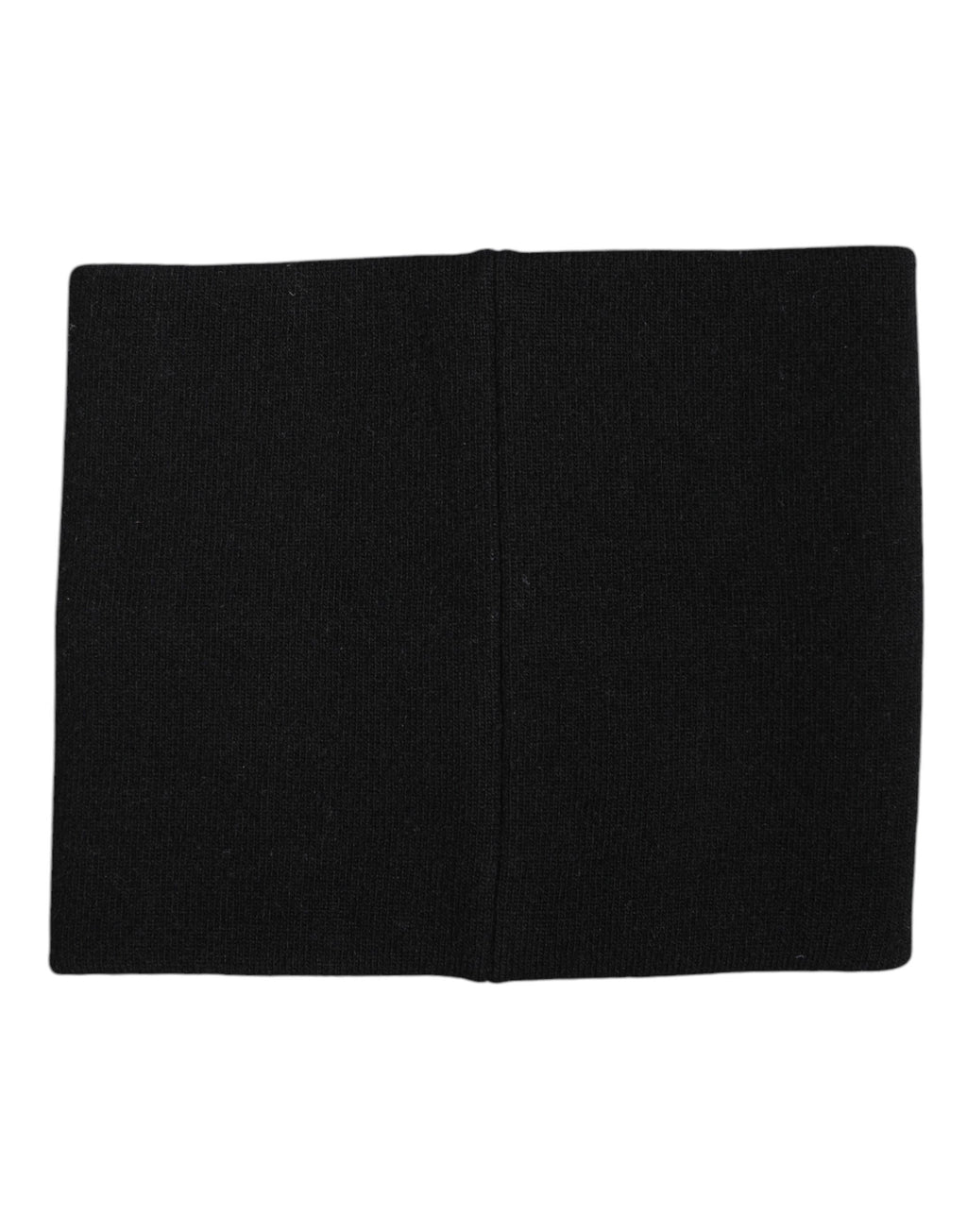 Écharpe cache-cou en tricot à imprimé logo noir et blanc Dolce &amp; Gabbana