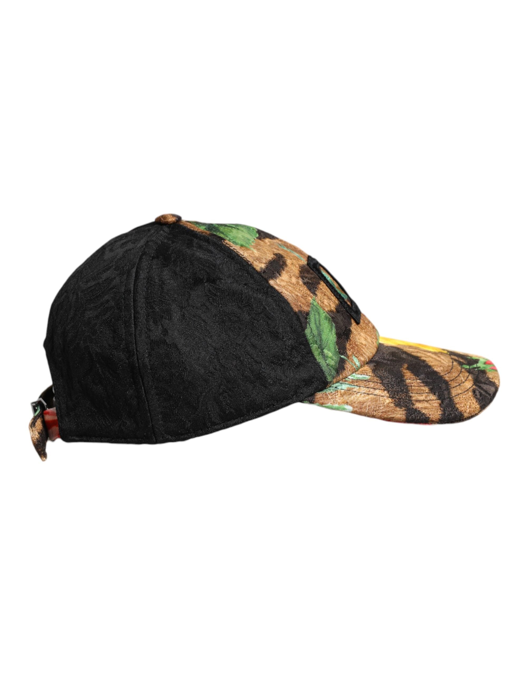 Dolce &amp; Gabbana – Mehrfarbige Baseballkappe mit 6 Paneelen und DG-Logo-Patch