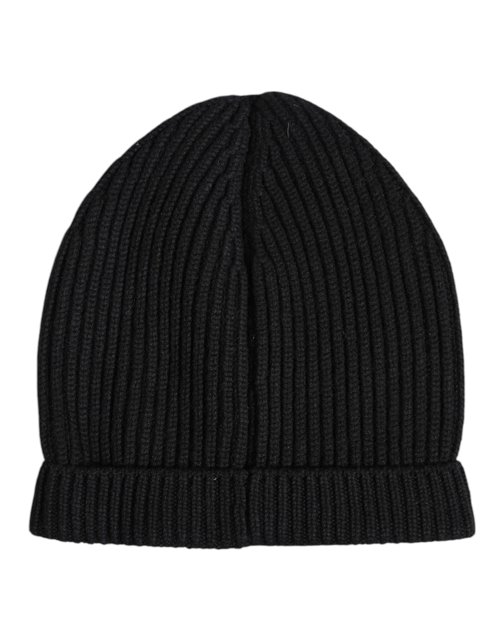 Dolce &amp; Gabbana – Schwarze Wintermütze aus Kaschmir